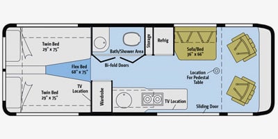 2016 WINNEBAGO ERA 170A*15, , floor-plans-day image number 0